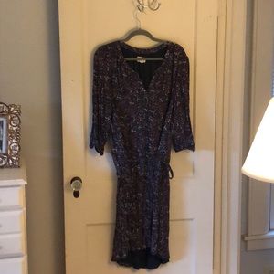 Caslon floral print belted dress.